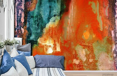 #ad 3D Abstract Graffiti Wallpaper Wall Mural Removable Self adhesive Sticker712 AU $89.99