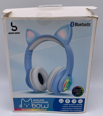 #ad Wireless Cat Ear Headphones for Kids Foldable Bluetooth Headset Mic amp; Wired Mode $20.97