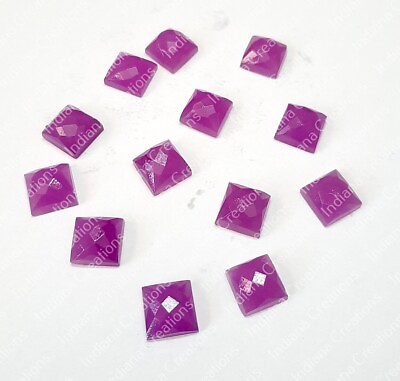 #ad Natural Lavender Jade Square Checker Cut 8x8mm To 20x20mm Loose Gemstone $268.36