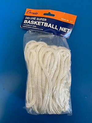 #ad #ad NEW Champion Sports Replacement Basketball Net 4mm 50G 12 Loops 21quot; Long $9.99
