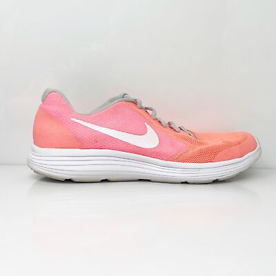 #ad Nike Girls Revolution 3 859602 600 Orange Running Shoes Sneakers Size 7Y $32.80