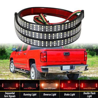 #ad For Chevy Silverado 1500 2500 60quot; Tailgate Reverse Strip Light Bar Turn Signal $19.82