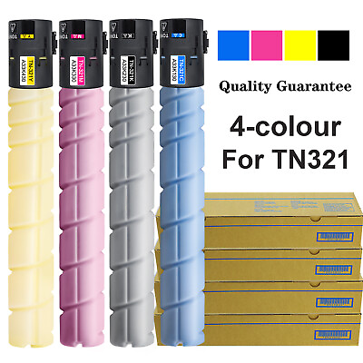 #ad TN 321 Compatible Toner Cartridge for Konica Minolta C224 4 Color Lot $45.00
