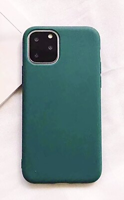 #ad iPhone 11 Emerald Green Silicone Protective Case Fast Free USA Shipping $5.50