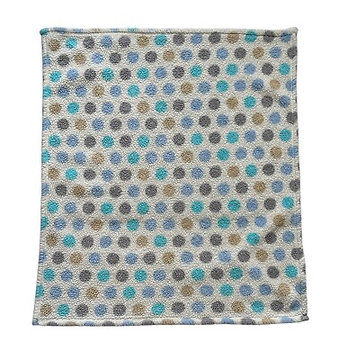 #ad Baby Gear Polka Dots Brown Green Blue Gray Sherpa Kids Security Lovey Blanket $18.99