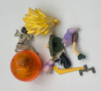 #ad Bandai Dragon Ball Goku SSJ Figure Mini Toy PI JUNK $15.99