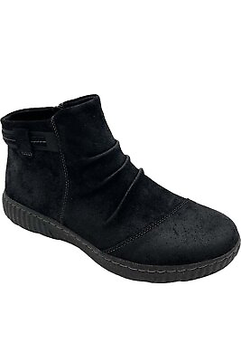 #ad Clarks Collection Leather Ankle Boot Caroline Derby Black $59.99