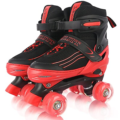 #ad Roller Skates for Kids Boys Girls Toddler Ages 3 12 Adjustable 4 Sizes for K... $74.09