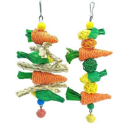 #ad Bird Toy Bird Foraging Toy Parrot Parakeet Cockatiel Cage Chewing Hanging Toy $9.14