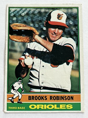 #ad #ad 1976 Topps #95 Brooks Robinson Baltimore Orioles Crease $2.99
