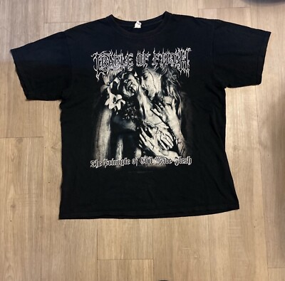 #ad Vintage CRADLE OF FILTH t Shirt L Supreme Vampyric Evil black metal $130.00