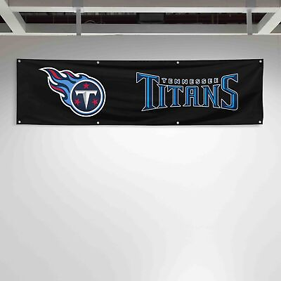 #ad For Tennessee Titans Football Fans 2x8 ft Flag NFL Gift Man Cave Banner $12.87