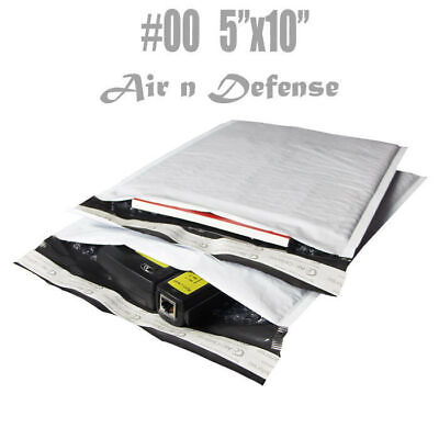 #ad 250 #00 5x10 Poly Bubble Padded Envelopes Mailers Shipping Bags AirnDefense $33.99