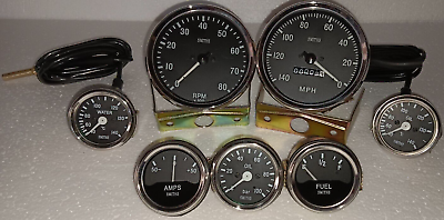 #ad Smiths Gauge Kit Temp Oil Fuel AmpOil TempSpeedometer Tacho 100 mm $45.00
