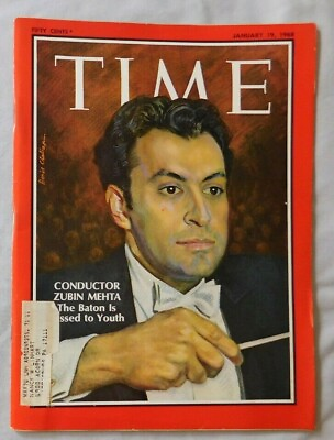 #ad January 19 1969 TIME Magazine Conductor Zubin Mehta $8.95