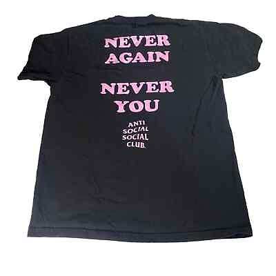 #ad Anti Social Social Club ASSC Never Again Never You Shirt Streetwear Men#x27;s Large $51.00