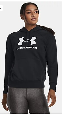 #ad Under Armour Women#x27;s Rival Fleece Sportstyle Logo Graphic Hoodie Pullover Sz M $18.88