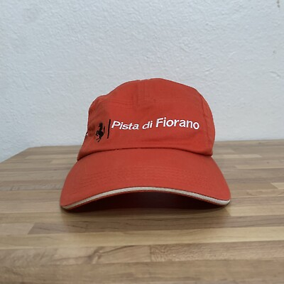 #ad Official Ferrari Pista Di Fiorano 5 Panel Camp Hat Adjustable Strap Back Cap $79.99
