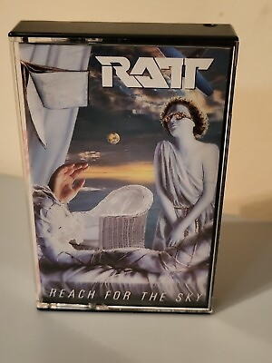 #ad Reach for the Sky by Ratt Cassette Oct 1988 Atlantic Label $1.00
