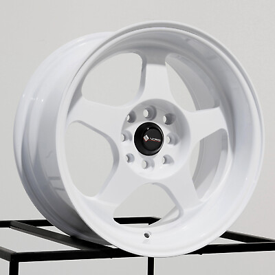 #ad 16x8 Vors SP1 4x100 4x114.3 20 White Wheels Rims Set 4 73.1 $599.00