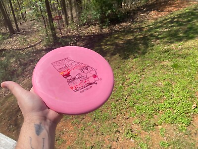 Big Sky Disc Golf EV 7 Putter NEW Georgia State Stamp Pink Red Foil 174g Peach $21.50