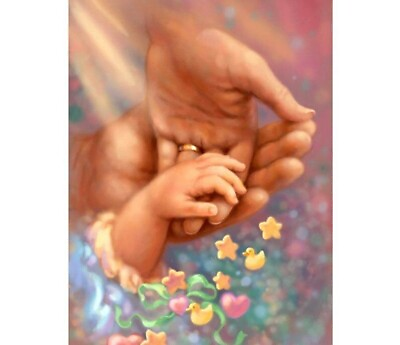 #ad Diamond Painting Family Love Baby Mother Father Hands Design Embroidery Displays $279.64