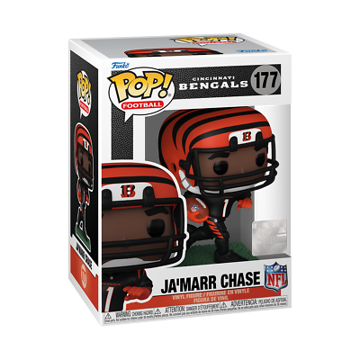 #ad Funko Pop NFL Cincinnati Bengals JaMarr Chase Pop With Protector $20.00