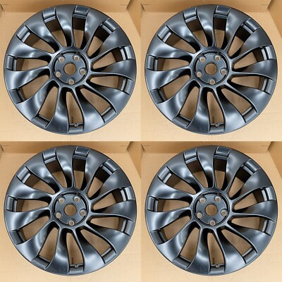 #ad 20quot; SET OF 4 20X9 BLACK Wheels For 2020 2023 Tesla Model 3 OEM Design Rim 95135 $974.96