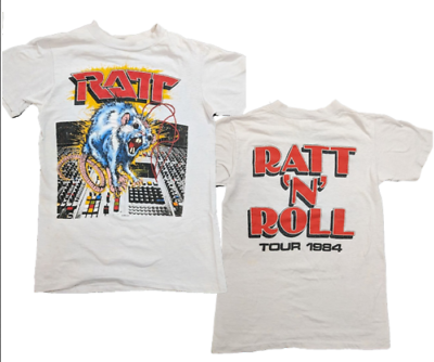 #ad Vintage Ratt T shirt Retro Music Tour 1984 Graphic Tee White Gift Fans Men Women $24.17