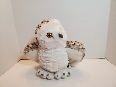 #ad WILD REPUBLIC SNOWY OWL WHITE amp; BROWN PLUSH 12” SOFT CUDDLY ANIMAL Hedwig $9.95