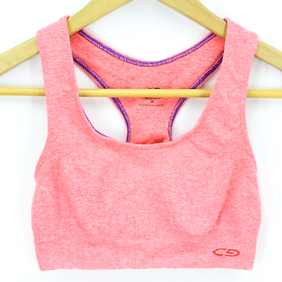 C9 by Champion Sports Bra Women#x27;s Pink Activewear Light Medium Support Small S $13.00