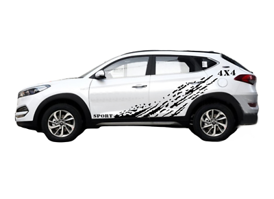 #ad Graphic Mud Splash Sport Car Sticker For Hyundai Tucson Side Door Off Road Decal $65.79
