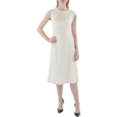 #ad Lauren Ralph Lauren Womens Ivory Cap Sleeve Below Knee Midi Dress 2 BHFO 6957 $15.99