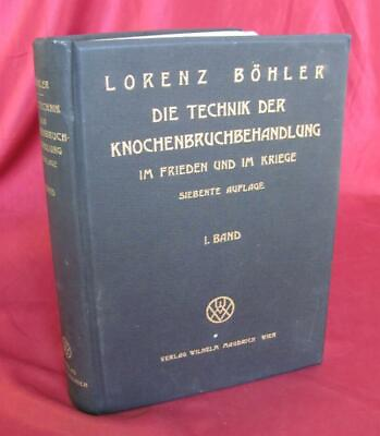#ad 1941 WW2 ERA ANTIQUE GERMAN MEDICAL HARDCOVER BOOK – BONE FRACTURE TREATMENT $108.00