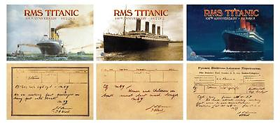 #ad 2012 RMS TITANIC SHIP * 100th Anniversary * 3 Jumbo Card Set 3.5quot;x5.5quot; NEW $9.95