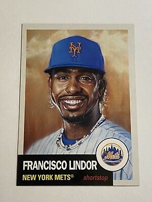 #ad New York Mets FRANCISCO LINDOR Living Card #611 Facsimile Auto on Back $5.49