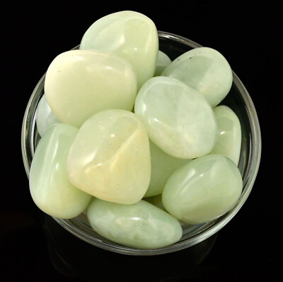 #ad Chinese Green Jade High Graded Tumbled Stone 1 KG 1 LB 0.5 LB 5 PCS 1 PC $1.31