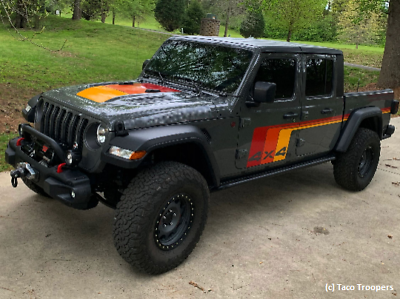 #ad graphic kit compatible with Jeep Gladiator 2020 Rubicon retro vintage 4x4 80s $289.99