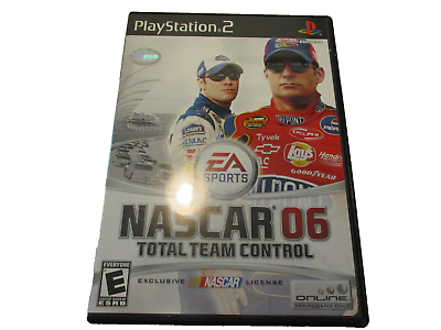 #ad Nascar 06 Total Team Control Ps2 Very Good Condtion With Manual Free Shipping $10.95