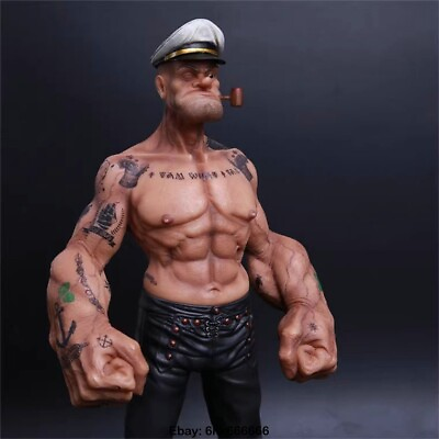 #ad 12quot; Headplay Popeye 1 6 FIGURE The Sailor Resin Statue TATTOO BODY Model NEW $114.98