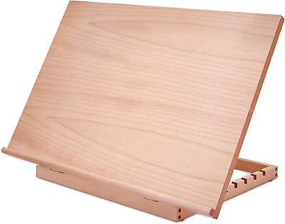 #ad Large Artist Drawing amp; Sketching Board 6 Position Adjustable Wood Drafting Tabl $93.29
