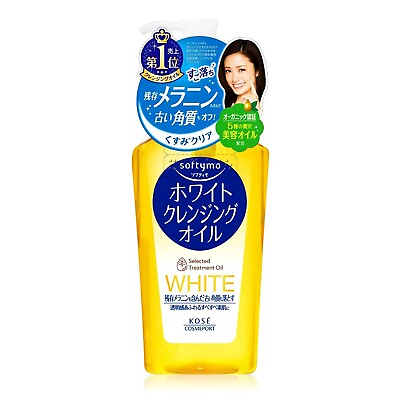 #ad US WAREHOUSE KOSE Softymo White Cleansing Oil 230ml Makeup Remover NEW Japan $13.99