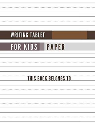 #ad Writing Tablet for Kids Paper: Notebook with Dotted Lined Sheets Kindergarten $11.99