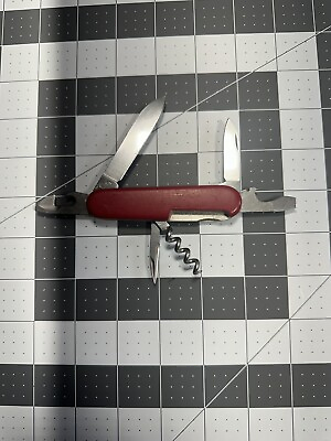 #ad Victorinox Vintage Spartan Swiss Army Pocket Knife 91MM Red 5350 $17.00