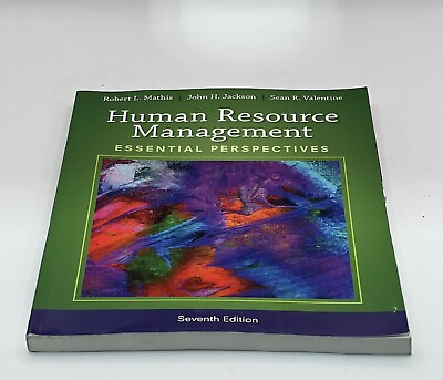 #ad Human Resource Management : Essential Perspectives by John H. Jackson Robert V $28.99