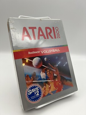 #ad NEW SEALED BOX REALSPORTS VOLLEYBALL GAME FOR ATARI 2600 Protective Case $37.99