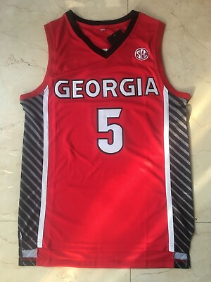 #ad Men#x27;s Retro Anthony Edwards Georgia #5 College Basketball Jersey Stitched $35.99