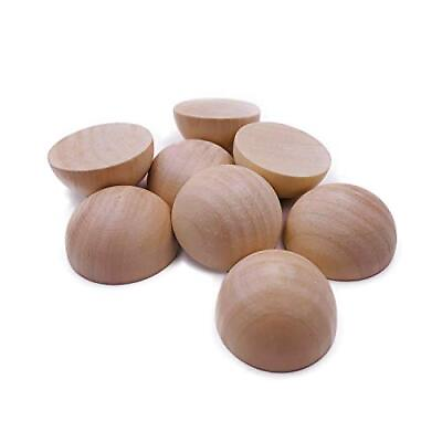 #ad Unfinished Split Wood Balls 20 Pcs 2 Inch Diameters Half Wooden Balls 20 Pcs 2quot; $26.29