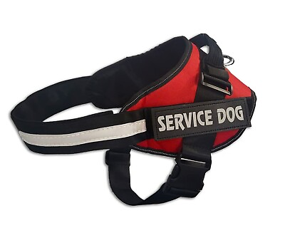 #ad Service Dog Harness Vest XS S M L XL Patches ID Card Dog Tag Set Included $9.99