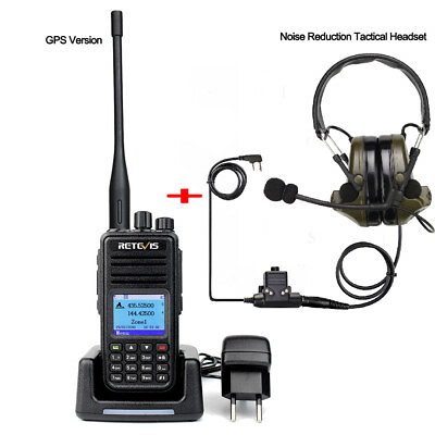 #ad Retevis RT3S DMR Digital GPS 5W Ham Two Way Radioamp;Noise Reduction Headset $159.99
